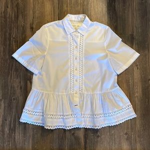 Kate Spade Broome Street Poplin Top